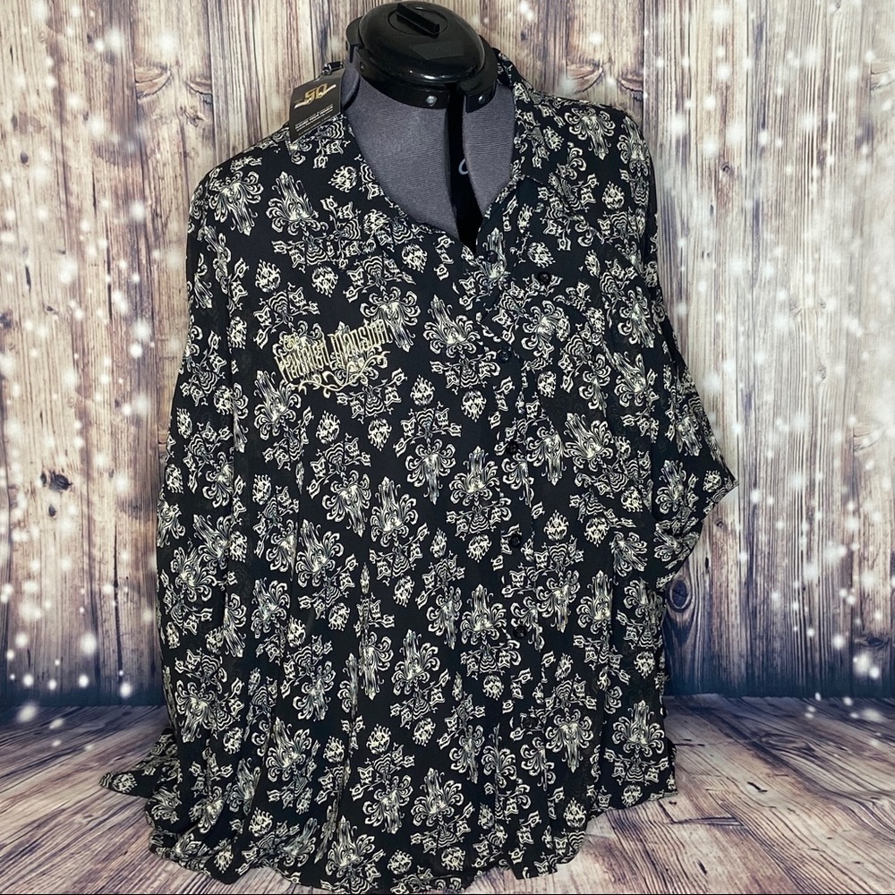 50th Anniversary Haunted Mansion Hi-Low Blouse 2X